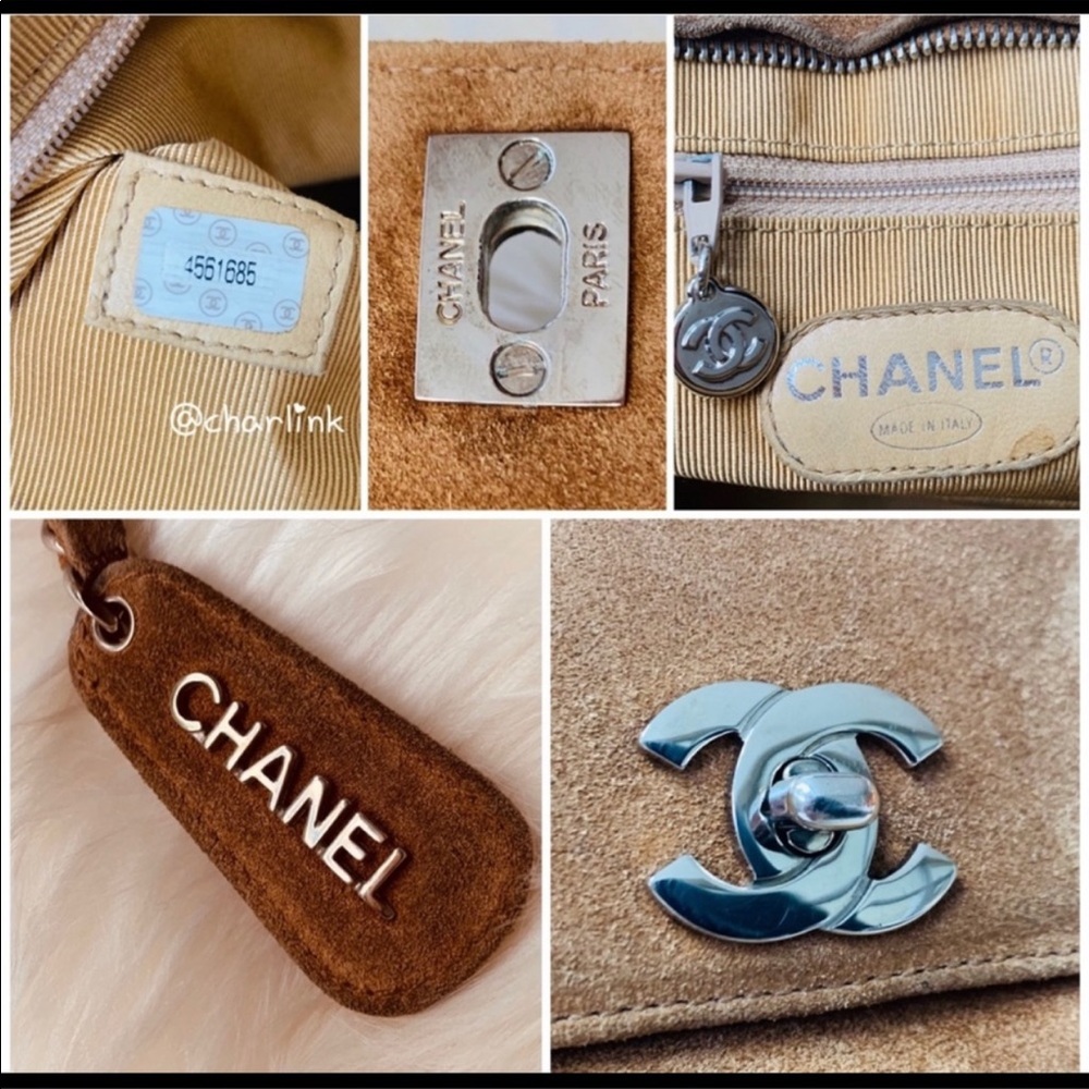 ❤️Sold  Chanel CC Brown Suede Shoulder Bag - Picture 10 of 10